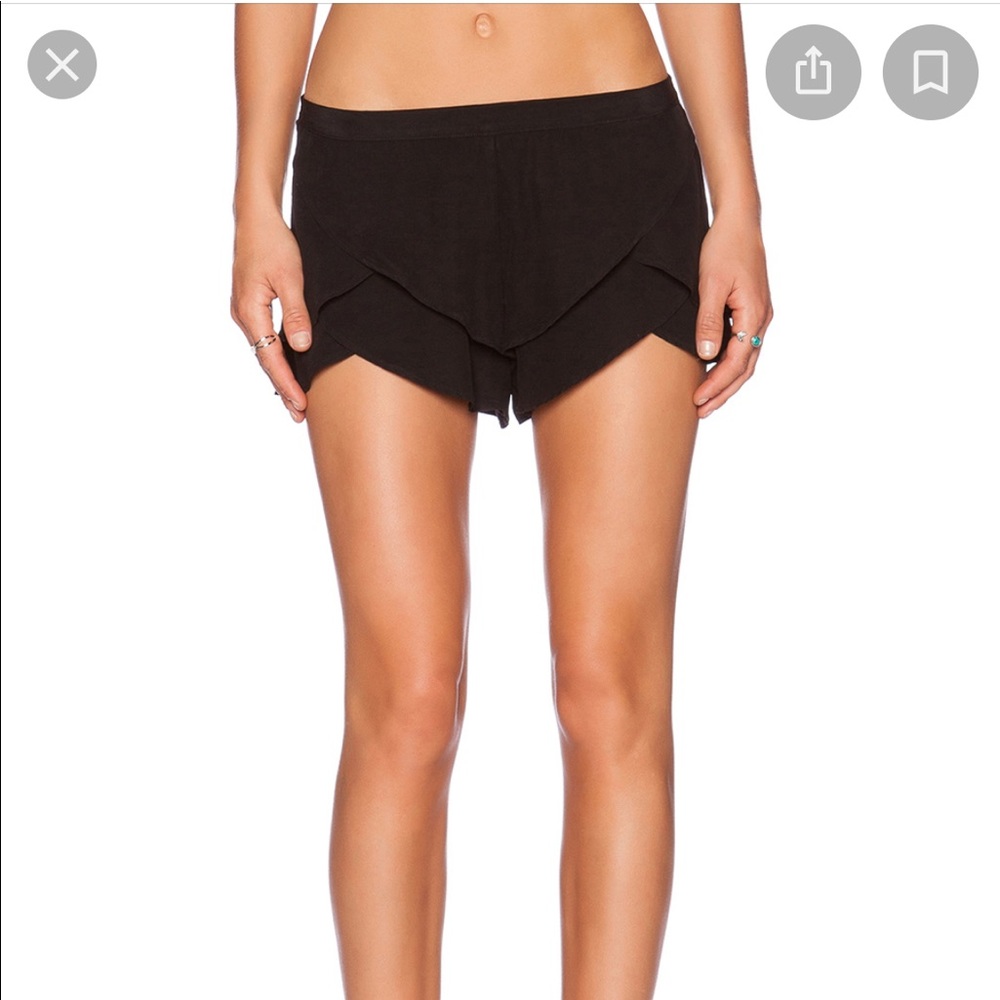 Merritt Charles Natalia silk shorts